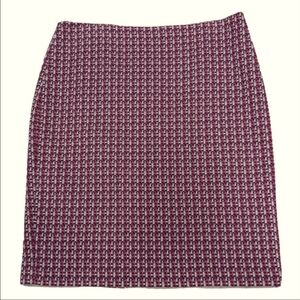 ELLEN TRACY Skirt Womens Size 12 Pencil Tweed Lined Back Slit Zip Up Back Office